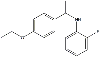 N-[1-(4-ethoxyphenyl)ethyl]-2-fluoroaniline Struktur