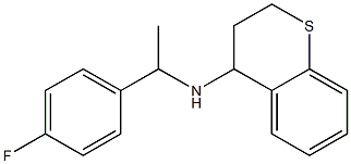 N-[1-(4-fluorophenyl)ethyl]-3,4-dihydro-2H-1-benzothiopyran-4-amine Struktur