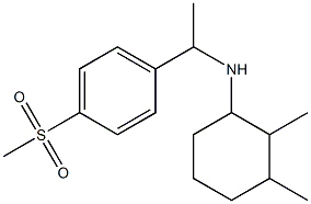 N-[1-(4-methanesulfonylphenyl)ethyl]-2,3-dimethylcyclohexan-1-amine Struktur