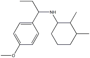 N-[1-(4-methoxyphenyl)propyl]-2,3-dimethylcyclohexan-1-amine Struktur