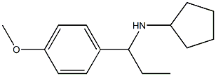 N-[1-(4-methoxyphenyl)propyl]cyclopentanamine Struktur