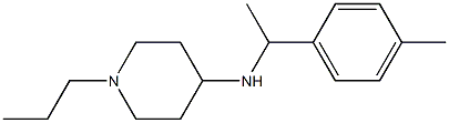 N-[1-(4-methylphenyl)ethyl]-1-propylpiperidin-4-amine Struktur