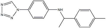 N-[1-(4-methylphenyl)ethyl]-4-(1H-1,2,3,4-tetrazol-1-yl)aniline Struktur