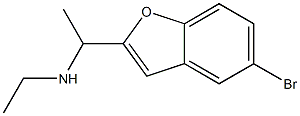 N-[1-(5-bromo-1-benzofuran-2-yl)ethyl]-N-ethylamine Struktur