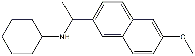 N-[1-(6-methoxynaphthalen-2-yl)ethyl]cyclohexanamine Struktur