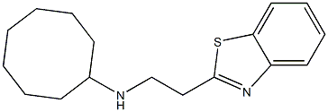 N-[2-(1,3-benzothiazol-2-yl)ethyl]cyclooctanamine Struktur