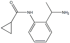 N-[2-(1-aminoethyl)phenyl]cyclopropanecarboxamide Struktur