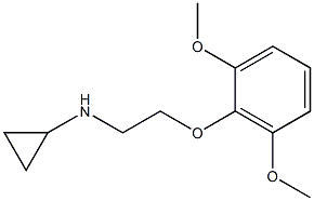 N-[2-(2,6-dimethoxyphenoxy)ethyl]cyclopropanamine Struktur