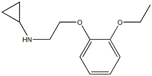 N-[2-(2-ethoxyphenoxy)ethyl]cyclopropanamine Struktur