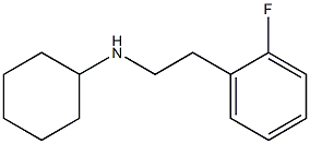 N-[2-(2-fluorophenyl)ethyl]cyclohexanamine Struktur