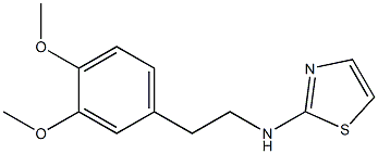 N-[2-(3,4-dimethoxyphenyl)ethyl]-1,3-thiazol-2-amine Struktur