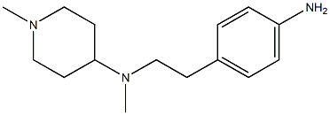 N-[2-(4-aminophenyl)ethyl]-N,1-dimethylpiperidin-4-amine Struktur