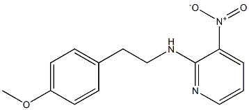 N-[2-(4-methoxyphenyl)ethyl]-3-nitropyridin-2-amine Struktur