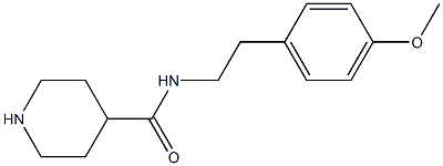 N-[2-(4-methoxyphenyl)ethyl]piperidine-4-carboxamide Struktur