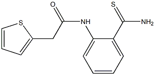 N-[2-(aminocarbonothioyl)phenyl]-2-thien-2-ylacetamide Struktur