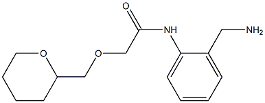 N-[2-(aminomethyl)phenyl]-2-(oxan-2-ylmethoxy)acetamide Struktur