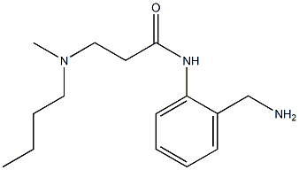 N-[2-(aminomethyl)phenyl]-3-[butyl(methyl)amino]propanamide Struktur