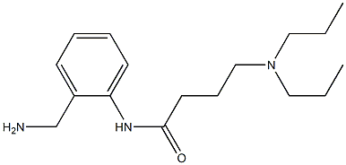 N-[2-(aminomethyl)phenyl]-4-(dipropylamino)butanamide Struktur