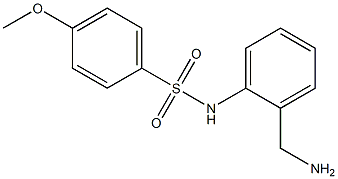 N-[2-(aminomethyl)phenyl]-4-methoxybenzene-1-sulfonamide Struktur