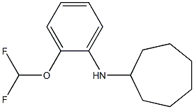 N-[2-(difluoromethoxy)phenyl]cycloheptanamine Struktur