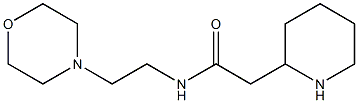 N-[2-(morpholin-4-yl)ethyl]-2-(piperidin-2-yl)acetamide Struktur