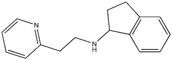 N-[2-(pyridin-2-yl)ethyl]-2,3-dihydro-1H-inden-1-amine Struktur