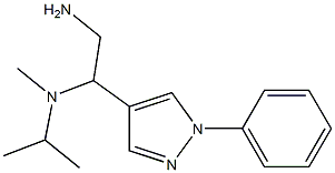 N-[2-amino-1-(1-phenyl-1H-pyrazol-4-yl)ethyl]-N-isopropyl-N-methylamine Struktur