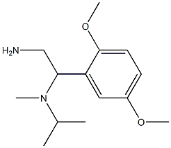 N-[2-amino-1-(2,5-dimethoxyphenyl)ethyl]-N-isopropyl-N-methylamine Struktur