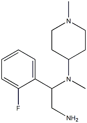 N-[2-amino-1-(2-fluorophenyl)ethyl]-N,1-dimethylpiperidin-4-amine Struktur