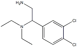 N-[2-amino-1-(3,4-dichlorophenyl)ethyl]-N,N-diethylamine Struktur