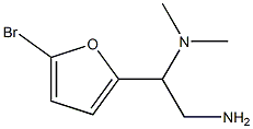 N-[2-amino-1-(5-bromo-2-furyl)ethyl]-N,N-dimethylamine Struktur