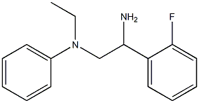 N-[2-amino-2-(2-fluorophenyl)ethyl]-N-ethyl-N-phenylamine Struktur