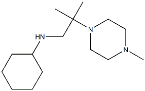 N-[2-methyl-2-(4-methylpiperazin-1-yl)propyl]cyclohexanamine Struktur