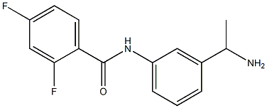 N-[3-(1-aminoethyl)phenyl]-2,4-difluorobenzamide Struktur