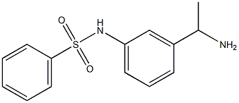 N-[3-(1-aminoethyl)phenyl]benzenesulfonamide Struktur