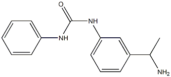 N-[3-(1-aminoethyl)phenyl]-N'-phenylurea Struktur