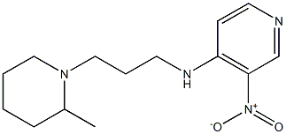 N-[3-(2-methylpiperidin-1-yl)propyl]-3-nitropyridin-4-amine Struktur