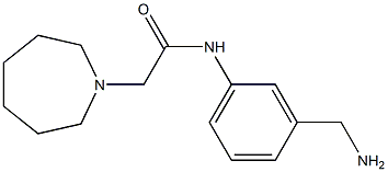 N-[3-(aminomethyl)phenyl]-2-azepan-1-ylacetamide Struktur