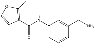 N-[3-(aminomethyl)phenyl]-2-methyl-3-furamide Struktur