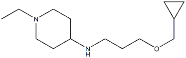 N-[3-(cyclopropylmethoxy)propyl]-1-ethylpiperidin-4-amine Struktur