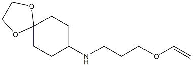 N-[3-(ethenyloxy)propyl]-1,4-dioxaspiro[4.5]decan-8-amine Struktur