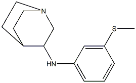 N-[3-(methylsulfanyl)phenyl]-1-azabicyclo[2.2.2]octan-3-amine Struktur