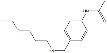 N-[4-({[3-(ethenyloxy)propyl]amino}methyl)phenyl]acetamide Struktur