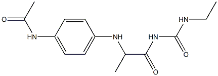 N-[4-({1-[(ethylcarbamoyl)amino]-1-oxopropan-2-yl}amino)phenyl]acetamide Struktur