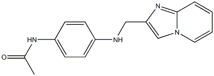 N-[4-({imidazo[1,2-a]pyridin-2-ylmethyl}amino)phenyl]acetamide Struktur