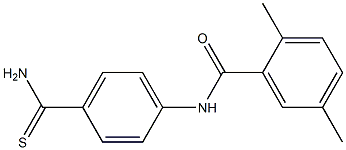 N-[4-(aminocarbonothioyl)phenyl]-2,5-dimethylbenzamide Struktur