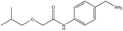 N-[4-(aminomethyl)phenyl]-2-(2-methylpropoxy)acetamide Struktur