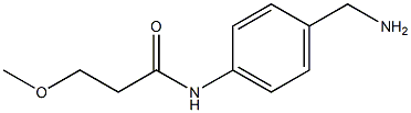 N-[4-(aminomethyl)phenyl]-3-methoxypropanamide Struktur