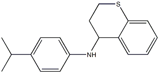 N-[4-(propan-2-yl)phenyl]-3,4-dihydro-2H-1-benzothiopyran-4-amine Struktur