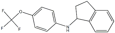 N-[4-(trifluoromethoxy)phenyl]-2,3-dihydro-1H-inden-1-amine Struktur